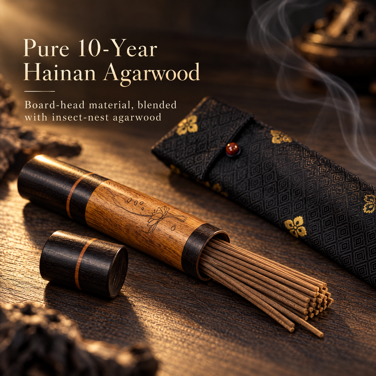 Long Incense Rosewood & Black Sandalwood Tube