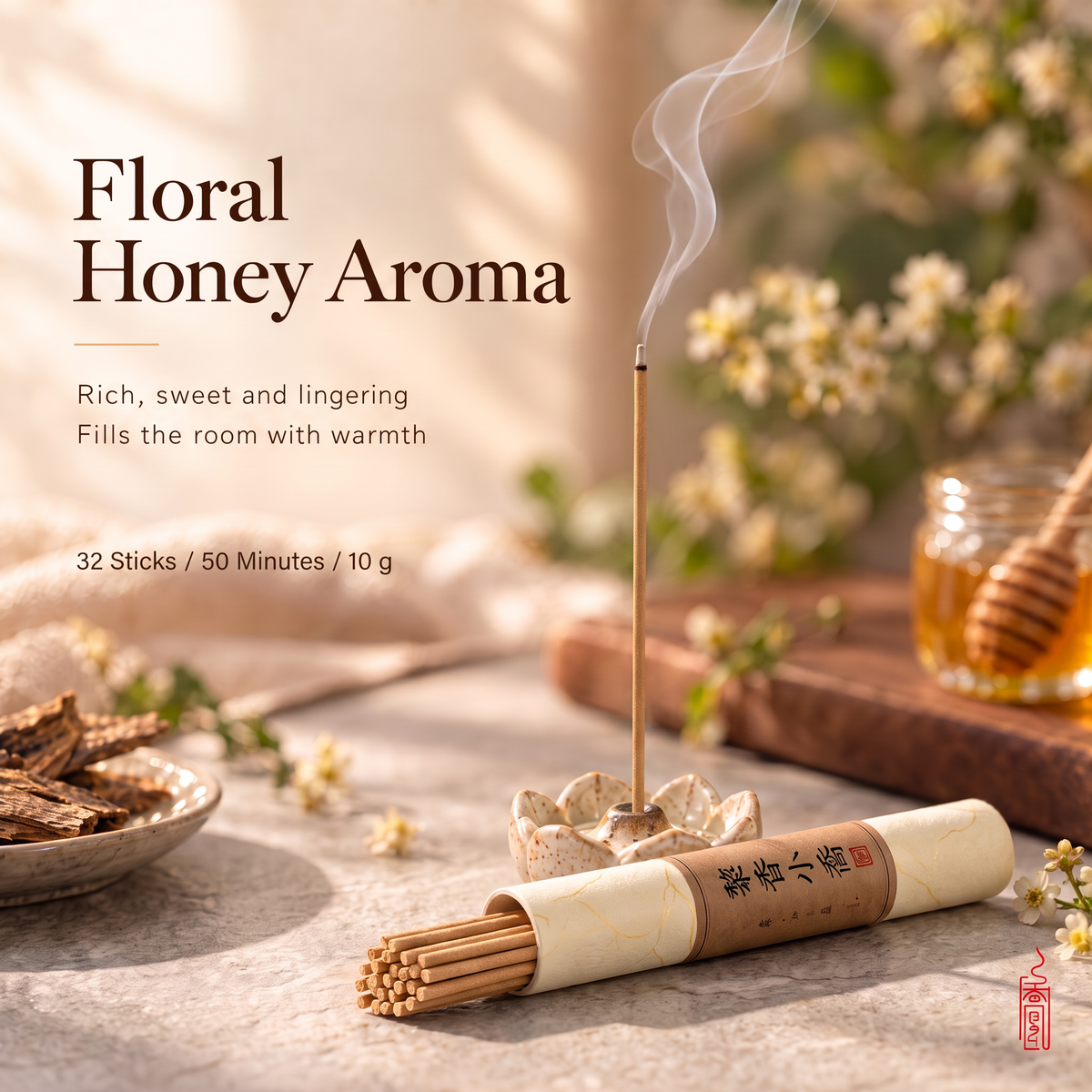 Qiongzhi · Chuxiang (First Fragrance) — 10g Long Incense