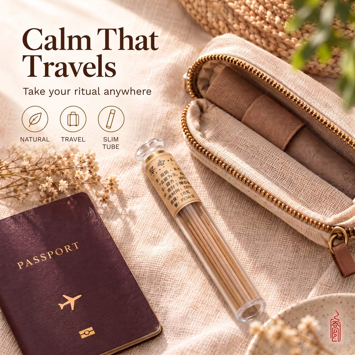 Qiongzhi · Benxiang (Original Fragrance) — 10g Long Incense