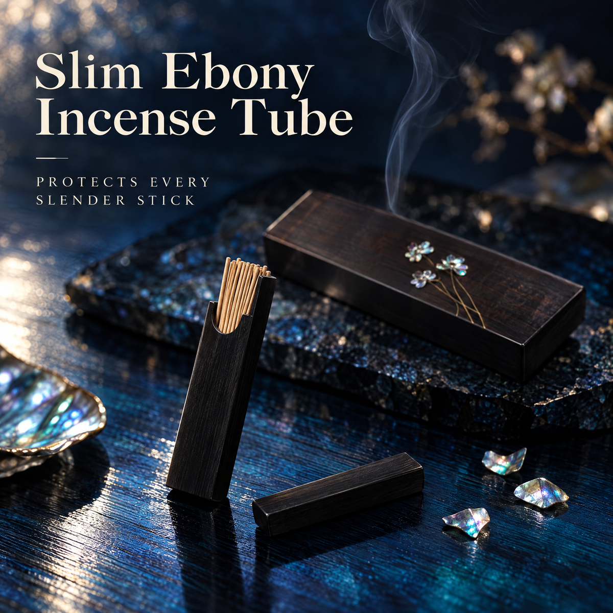 Shell-Inlaid Ping'an Line Incense Gift Box