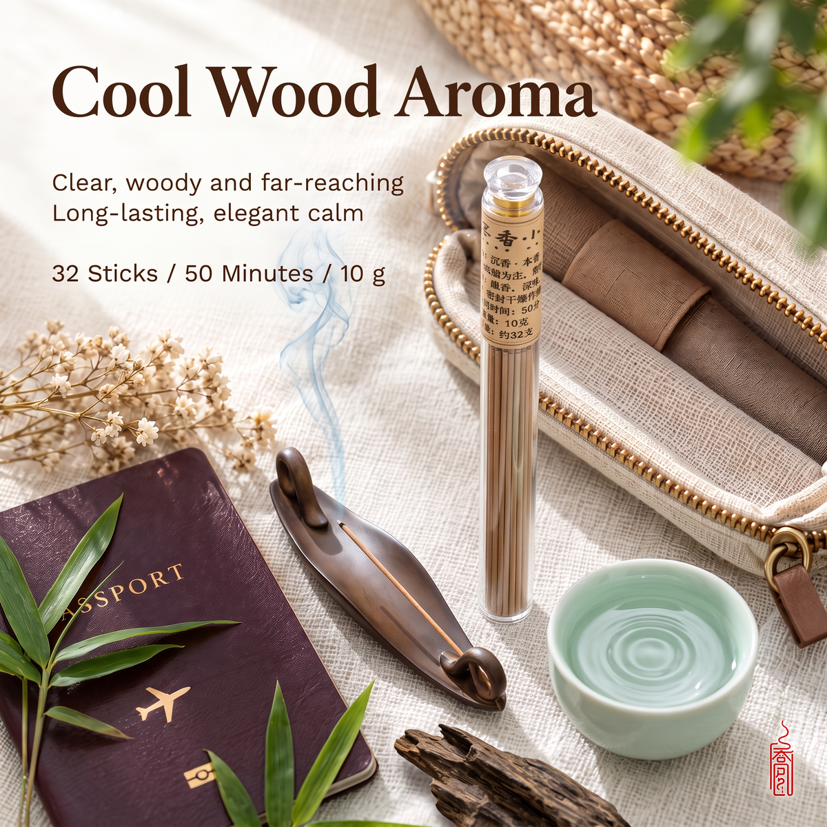 Qiongzhi · Benxiang (Original Fragrance) — 10g Long Incense