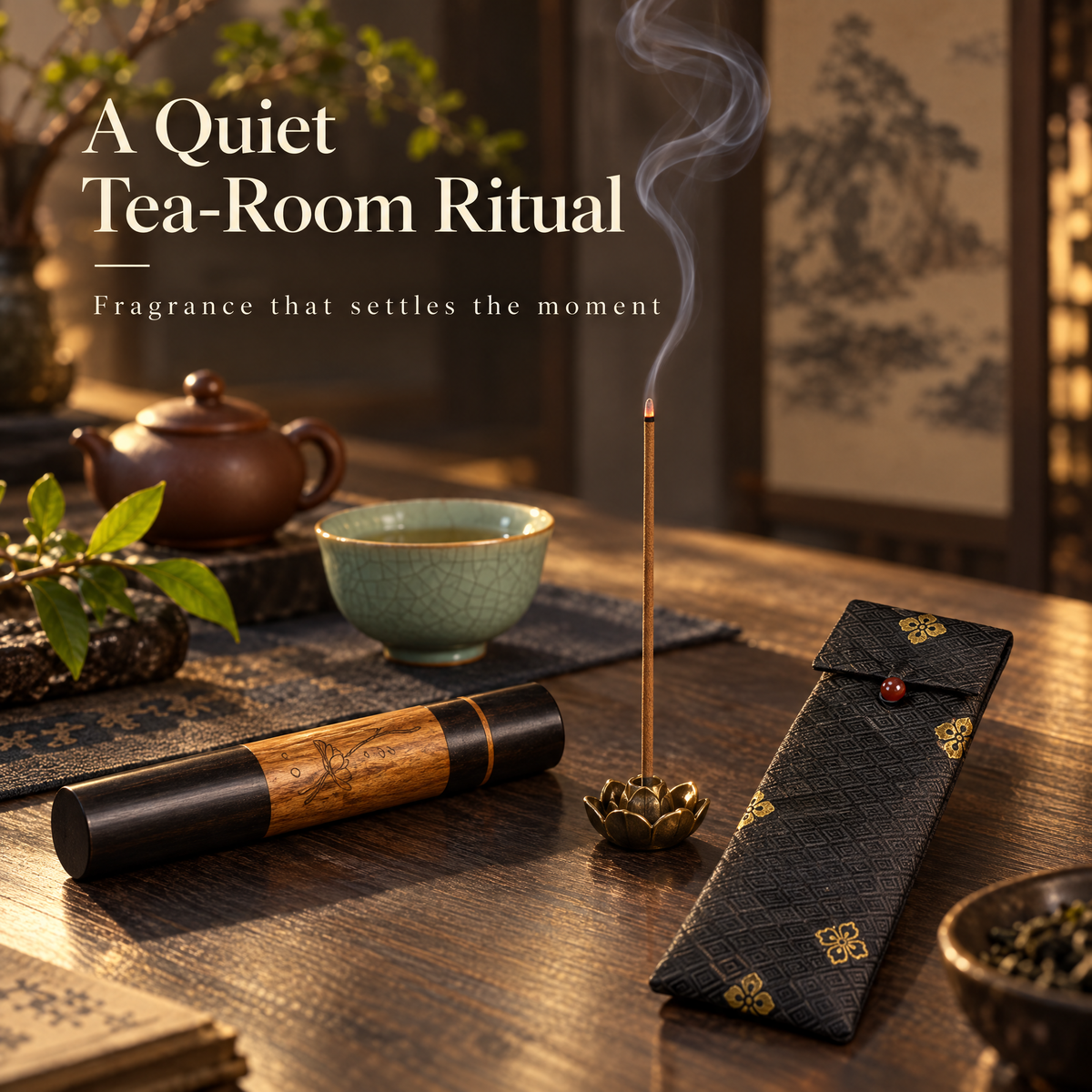 Long Incense Rosewood & Black Sandalwood Tube