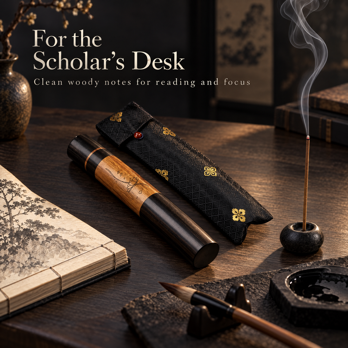 Long Incense Rosewood & Black Sandalwood Tube