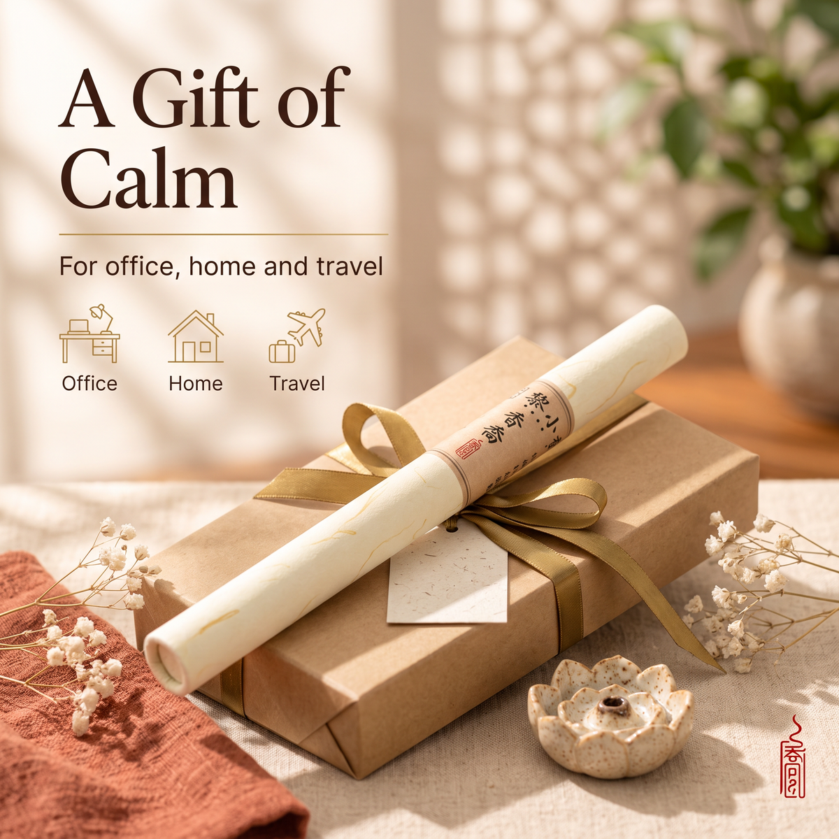 Qiongzhi · Chuxiang (First Fragrance) — 10g Long Incense