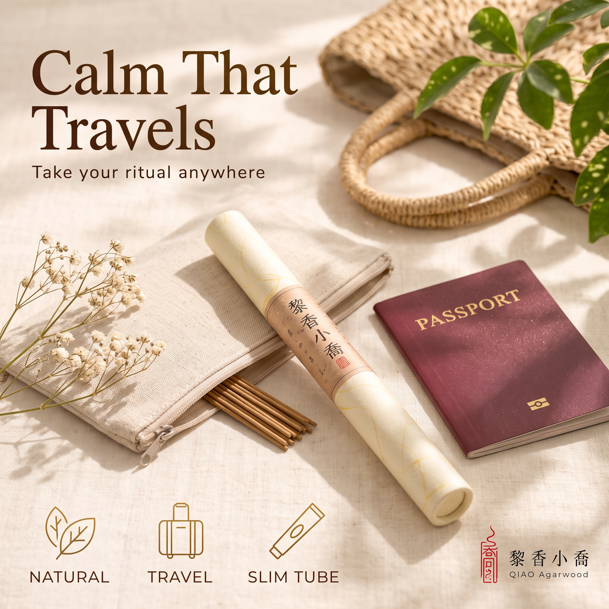 Qiongzhi · Chuxiang (First Fragrance) — 10g Long Incense
