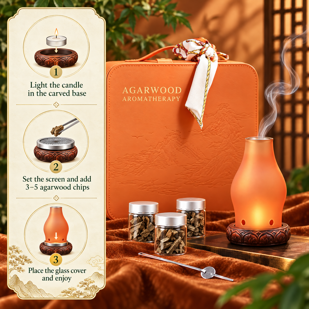 Hermès Orange Agarwood Gift Box