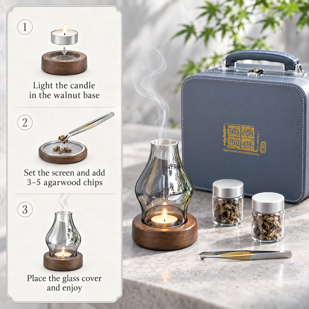 Business Incense Gift Box — Cool Grey