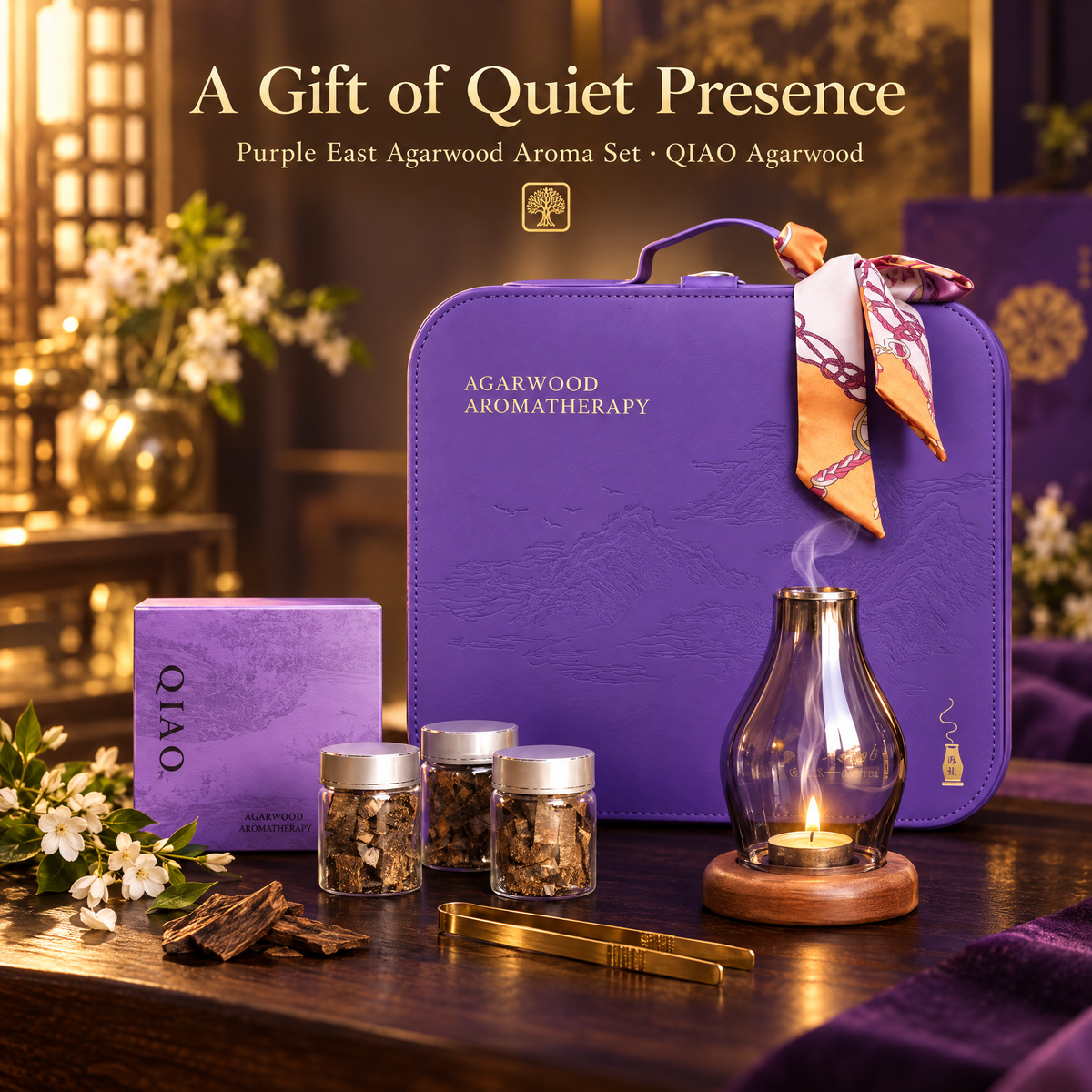 Purple East Agarwood Gift Box