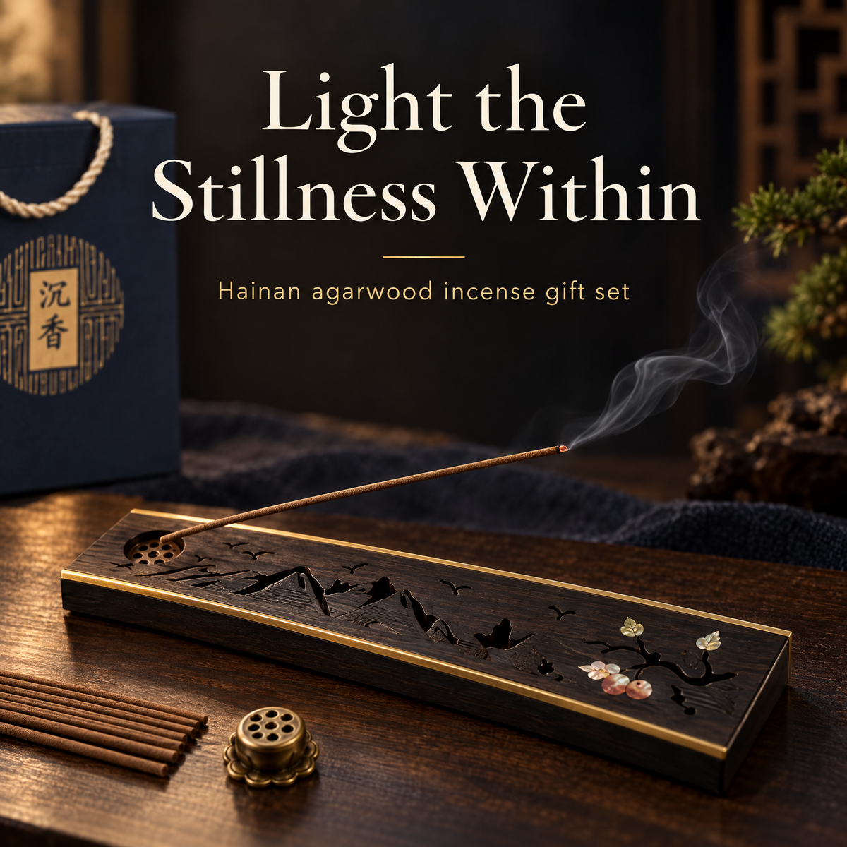 Persimmon "Shi Shi Ru Yi" Line Incense Gift Box