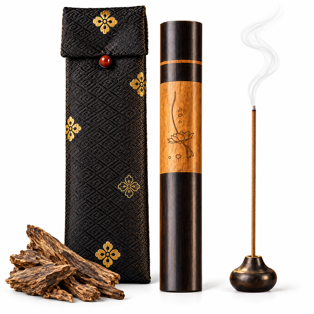 Long Incense Rosewood & Black Sandalwood Tube