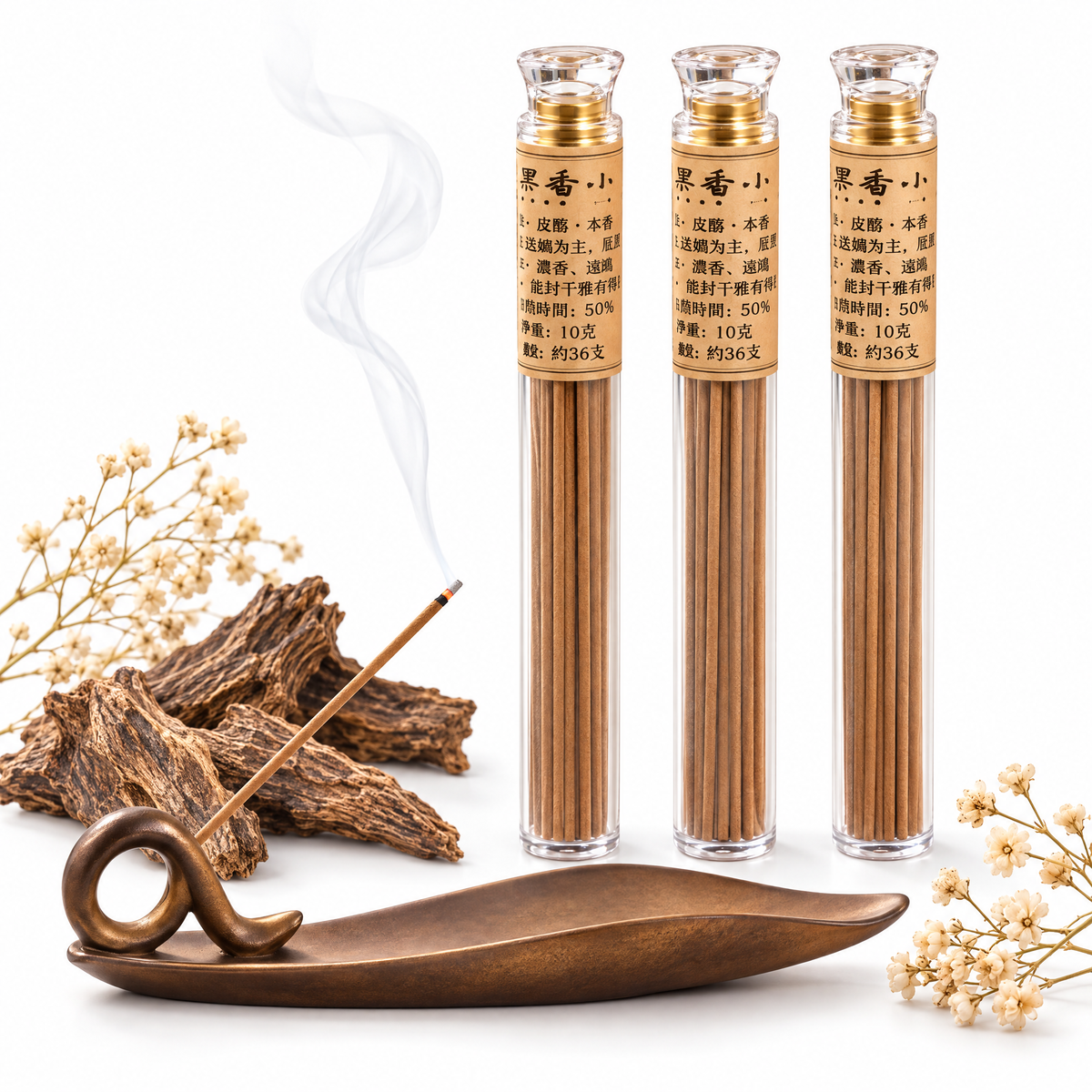 Qiongzhi · Benxiang (Original Fragrance) — 10g Long Incense